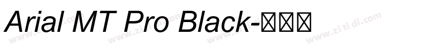 Arial MT Pro Black字体转换